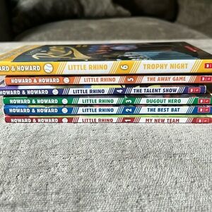 Books 1-6 in “Little Rhino” baseball series. Reading Level 3 (2nd & 3rs grade)